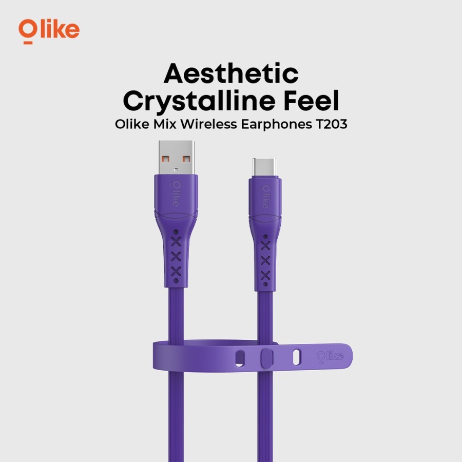 Olike D307 (D307C) Kabel Data Charger 1m USB Type C Fast Charging 2.4A