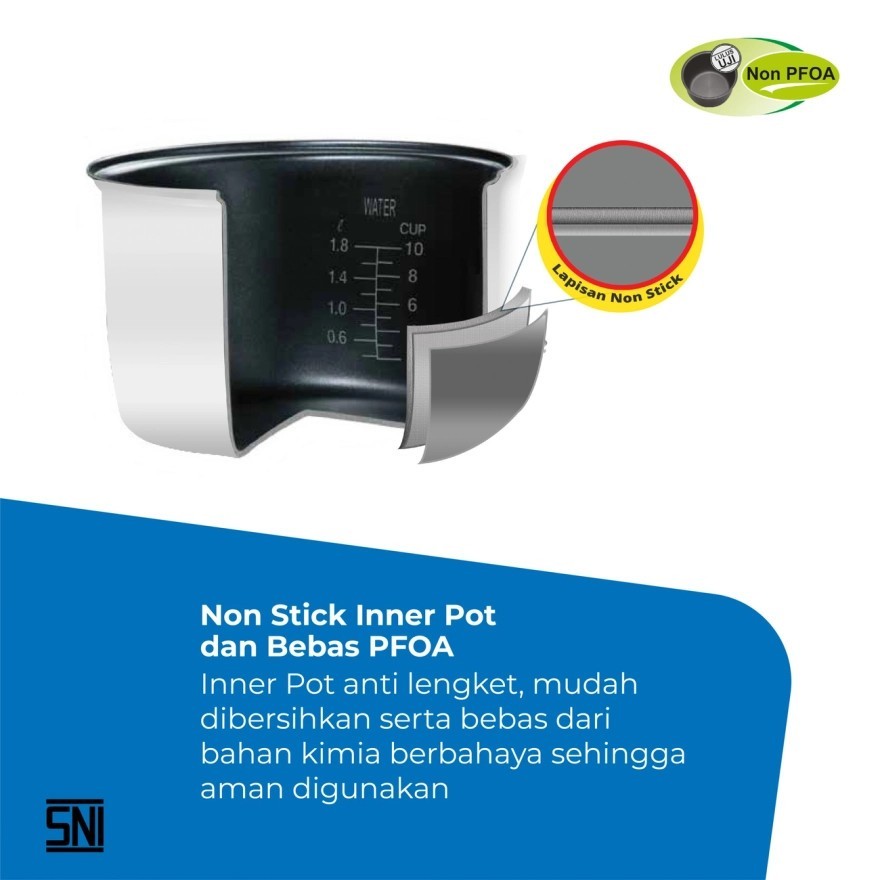 Miyako MCM 508 Magic com Rice cooker Penanak Nasi 1.8L