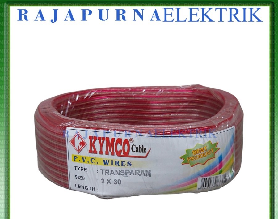 KABEL LISTRIK SERABUT TRANSPARAN AUDIO 2x30 2x50 2x80 PER ROLL 25meter