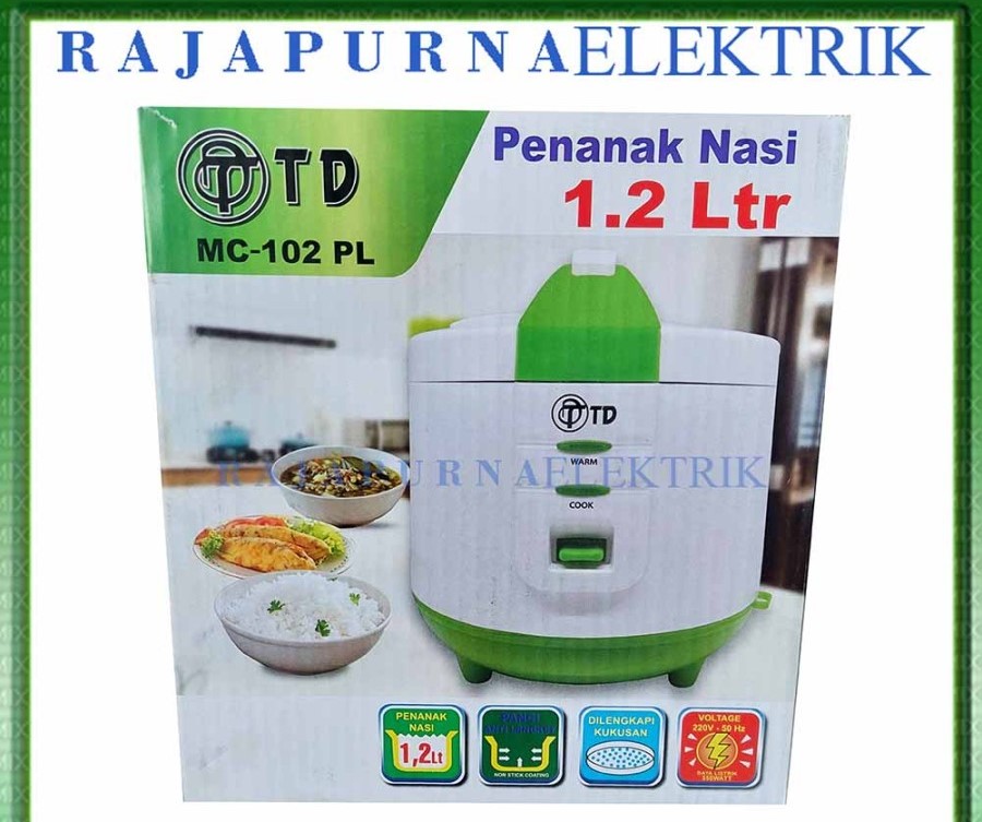 TD Magic Com 1.2L Anti Lengket Rice Cooker 3in1 Magic com