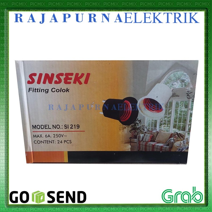 Fitting Steker Colokan Lampu SINSEKI Colok fiting led tidur e27 SNI