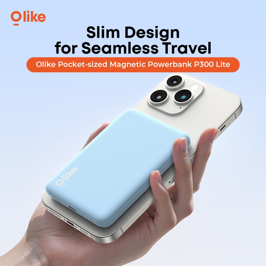 OLIKE Powerbank P300 LITE 5000mAh Magslim Magsafe Wireless Charging Slim 11mm