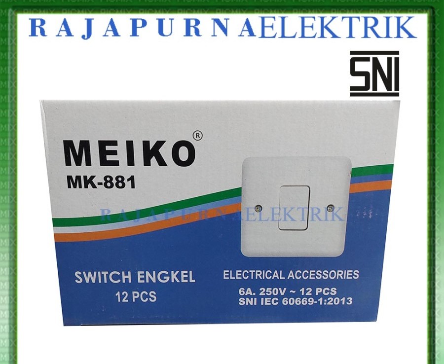 Saklar IB Inbow Single Switch Engkel Tempel MEIKO
