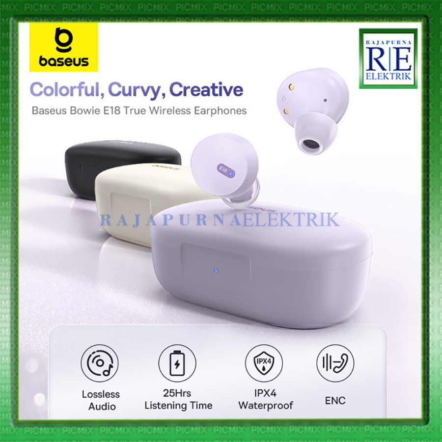 BASEUS Bowie E18 TWS True Wireless Earbuds IPX4 Bluetooth 5.3 ENC