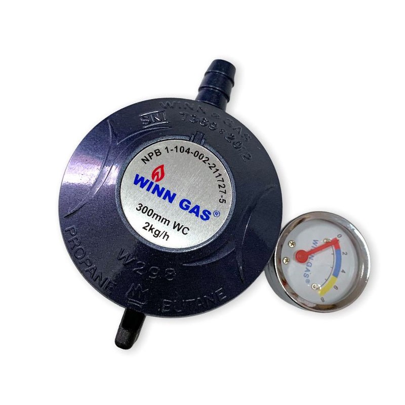 WINN GAS Selang Gas Paket Regulator Meter Tekanan Rendah W298M