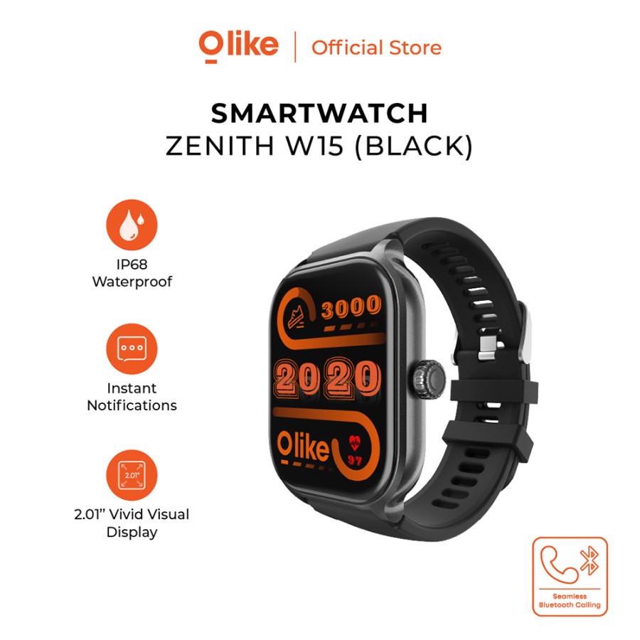 Olike W15 Zenith Smartwatch HD 2.01" Jam tangan Bluetooth Call IP68