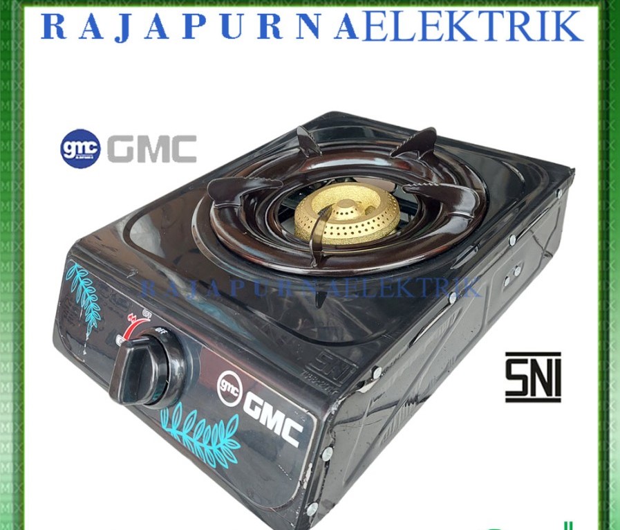 GMC Kompor Gas 1 Tungku Stainless Steel Burner Kuningan 112 SNI
