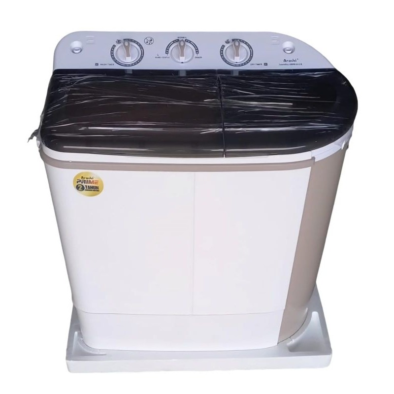 ARASHI Mesin Cuci 2 Tabung AWM 602B - 6 KG Low Watt Garansi Resmi