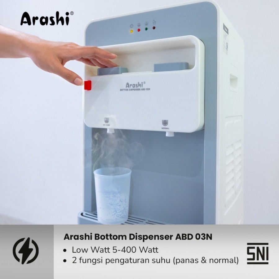 ARASHI Dispenser Air Galon Bawah ABD 03N - Fungsi Panas Normal