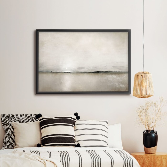 Lukisan Dinding -Canvas-SunlightBay -Frame Hitam 40x60