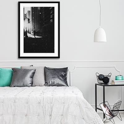 Lukisan Dinding -Everyday- Matte -Frame Hitam 40x60