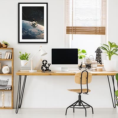 Lukisan Dinding-Swing-Matte -Frame Hitam 40x60