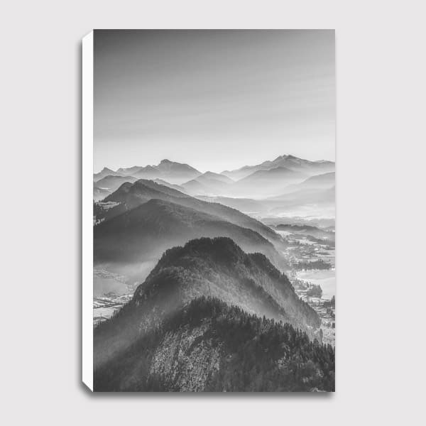 Lukisan Dinding - Canvas - Ballon Ride Over The Alps 2 by Nur Mut