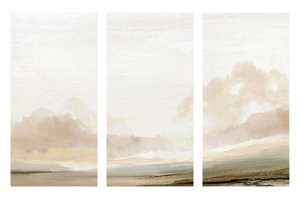 Lukisan Dinding set -SouthArt-3 Panel-Spanram- Large-Total 120x80