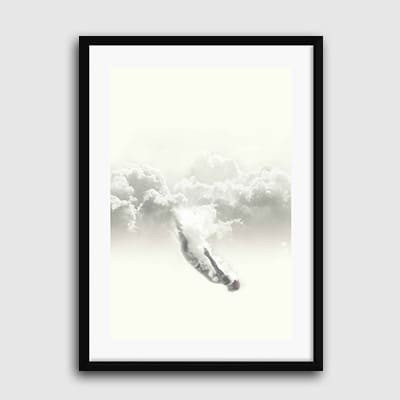 Lukisan Dinding-Sky Diver-Matte -Frame Hitam 40x60