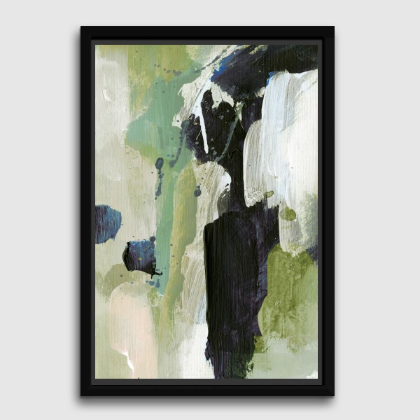 Lukisan Dinding -Canvas-Lush 1 -Frame Hitam 40x60