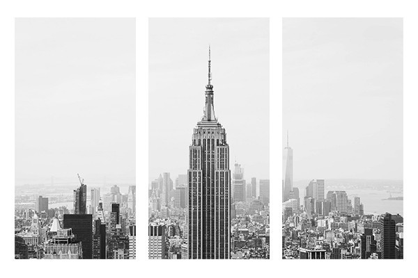Empire State-Art Panels-Canvas Print-Spanram- Large-Total 120x80