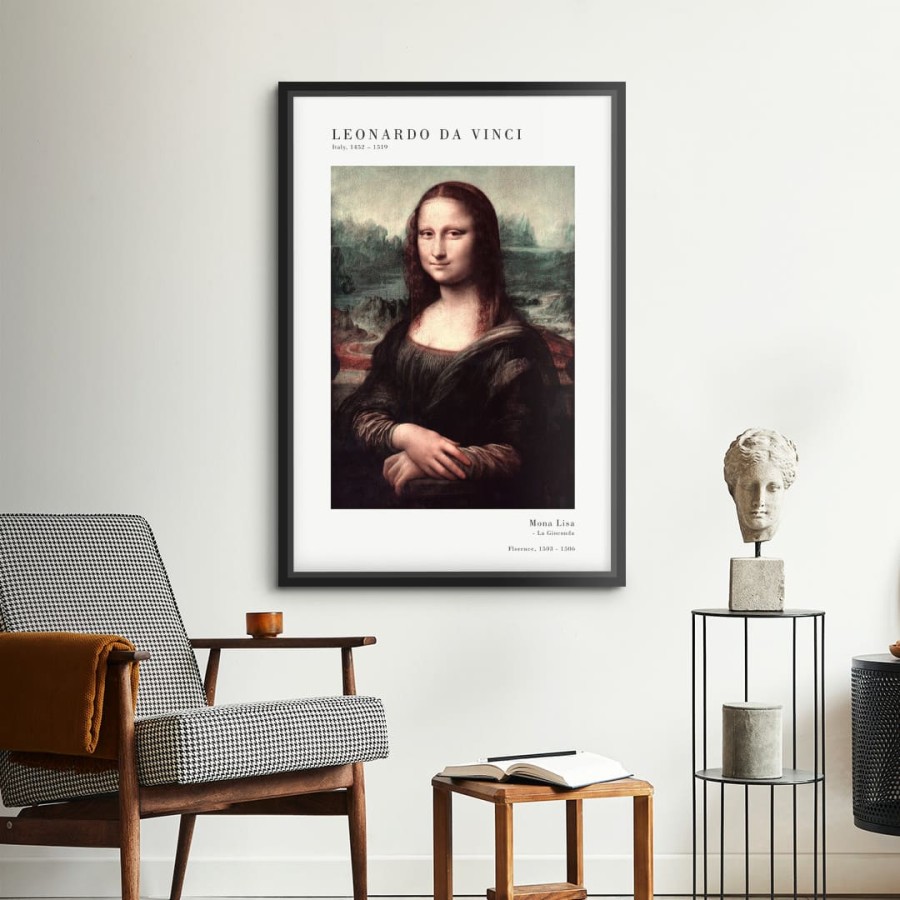 Lukisan Dinding - Canvas - Da Vinci Mona Lisa by Old Masters 