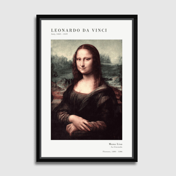 Lukisan Dinding - Canvas - Da Vinci Mona Lisa by Old Masters 