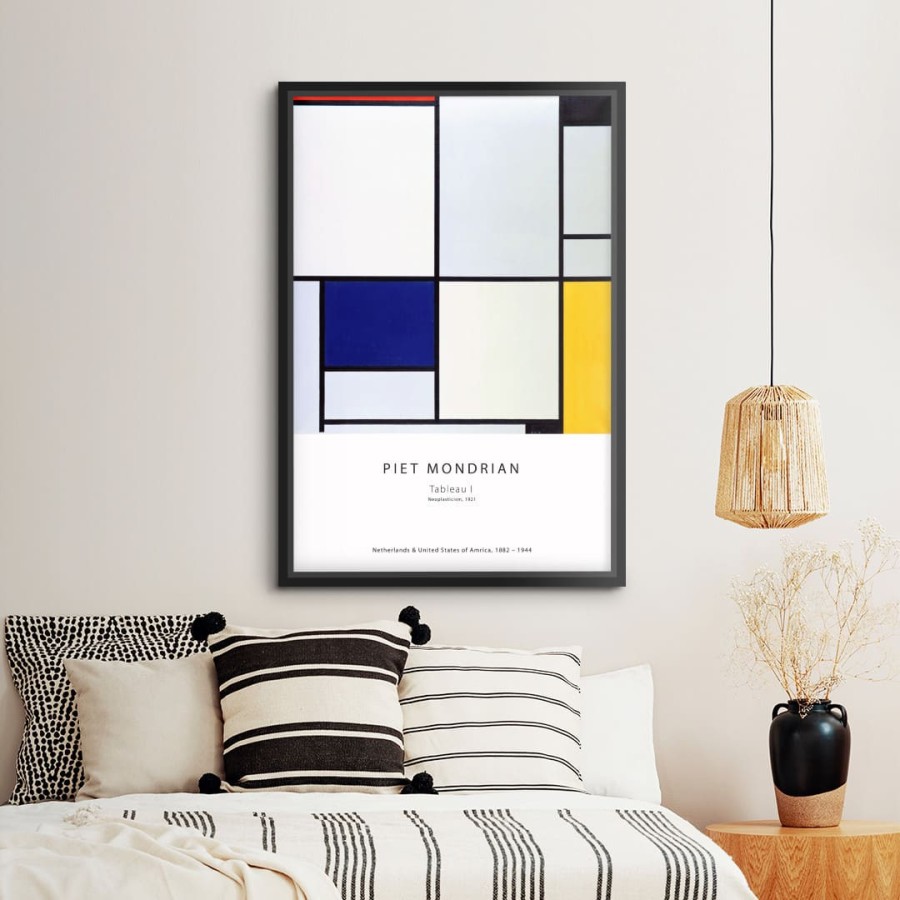 Lukisan Dinding - Canvas - Piet Mondrian Tableau I by Old Masters