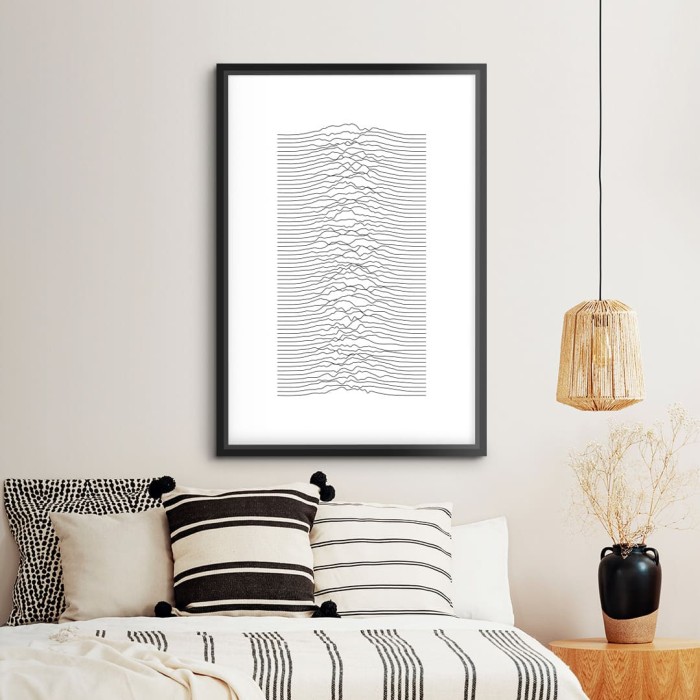 Lukisan Dinding -Mono Waveform-Spanram 40x60