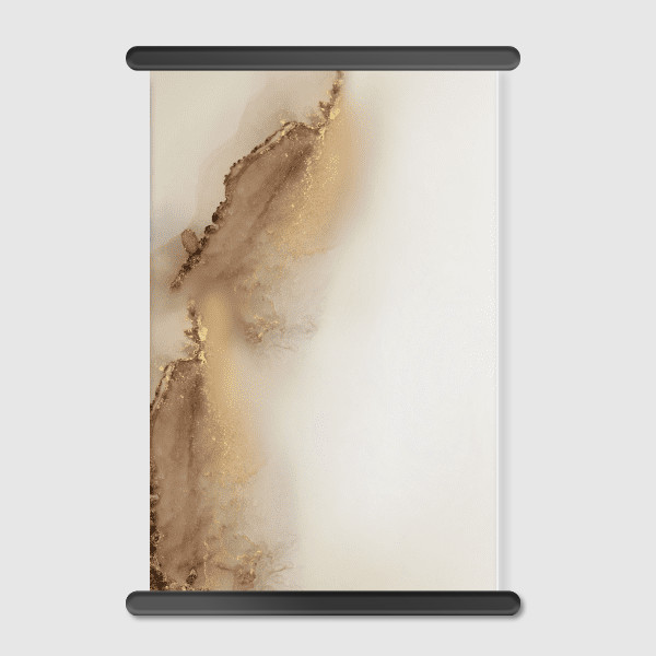 Lukisan Dinding - Canvas - Golden Leaf No. 1 by Art Tonial 