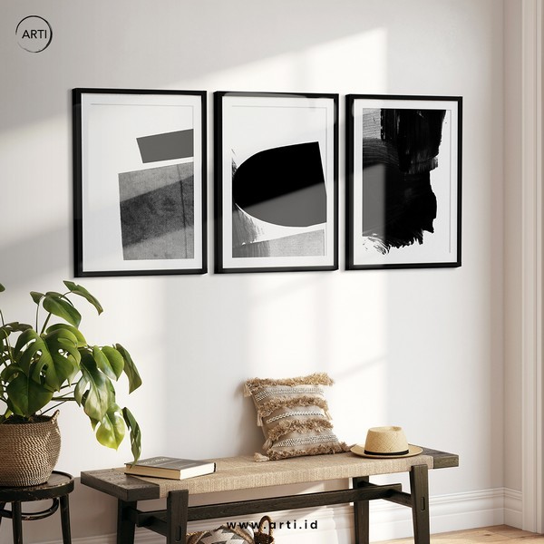 Lukisan Dinding set -Monotrio- Matte - 40x60