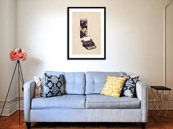 Lukisan Dinding -Beyond Your Imagination 2- Matte -Frame Putih 20x30