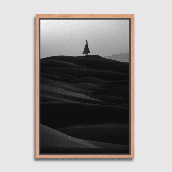 Lukisan Dinding - Canvas - Monochrome Savior by Frank Moth