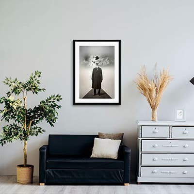 Lukisan Dinding-Planets-Matte-Frame Hitam 40x60
