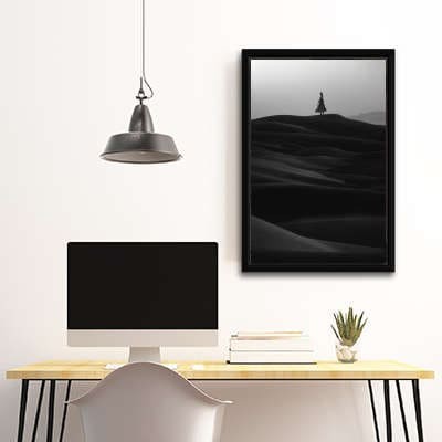 Lukisan Dinding - Canvas - Monochrome Savior by Frank Moth