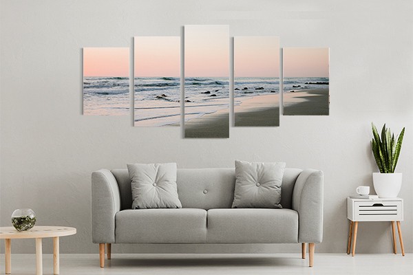 Lukisan Dinding set -Santa Teresa-5 Panel-Spanram- Large-Total 150x70