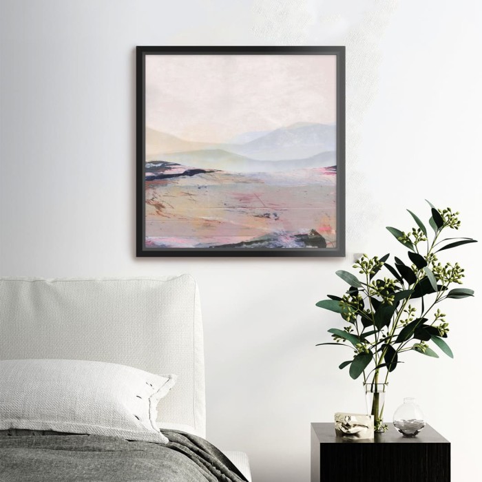 Lukisan Dinding -Canvas-Summer -Frame Hitam 40x40