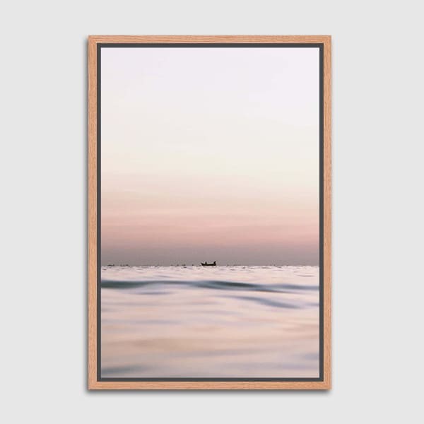 Lukisan Dinding - Canvas - Sailing in Pastel - by Quiuque