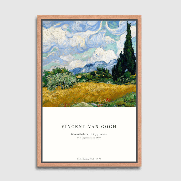 Lukisan Dinding - Canvas - Van Gogh Green Wheatfield by Old Masters