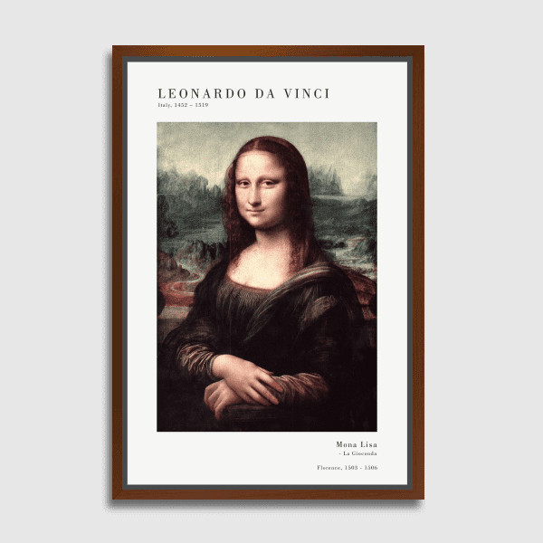 Lukisan Dinding - Canvas - Da Vinci Mona Lisa by Old Masters 