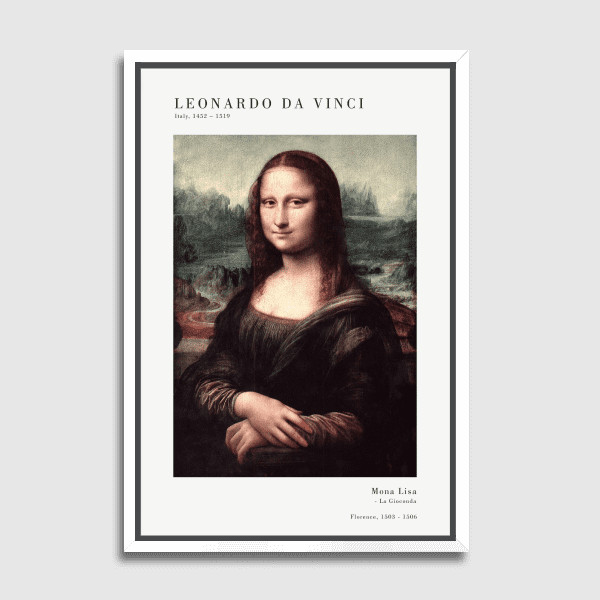 Lukisan Dinding - Canvas - Da Vinci Mona Lisa by Old Masters 
