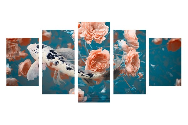 Lukisan Garden of Fantasy-Art Panels-Canvas-Spanram-Medium-50x100