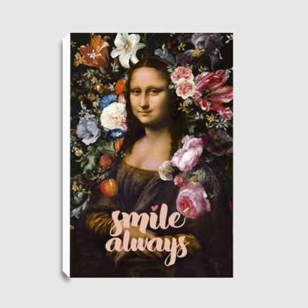 Lukisan Dinding -Smile Always Mona Lisa-Spanram 40x60