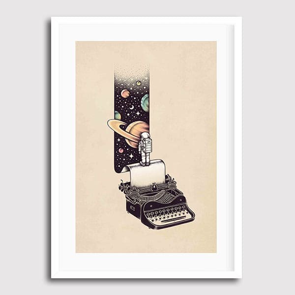 Lukisan Dinding -Beyond Your Imagination 2- Matte -Frame Putih 20x30