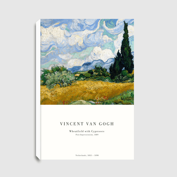 Lukisan Dinding - Canvas - Van Gogh Green Wheatfield by Old Masters