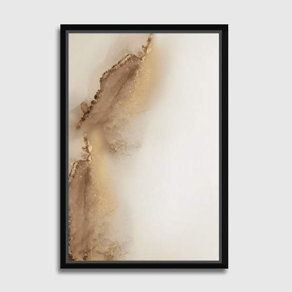 Lukisan Dinding - Canvas - Golden Leaf No. 1 by Art Tonial 