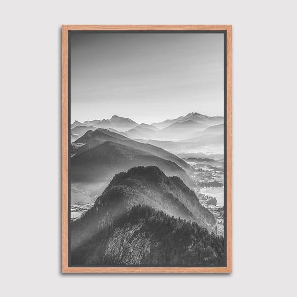 Lukisan Dinding - Canvas - Ballon Ride Over The Alps 2 by Nur Mut