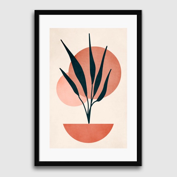 Lukisan Dinding -Copenhagen No.7- Matte -Frame Hitam 20x30