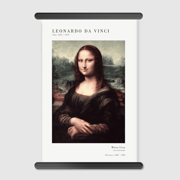 Lukisan Dinding - Canvas - Da Vinci Mona Lisa by Old Masters 