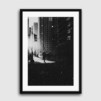 Lukisan Dinding -Everyday- Matte -Frame Hitam 40x60