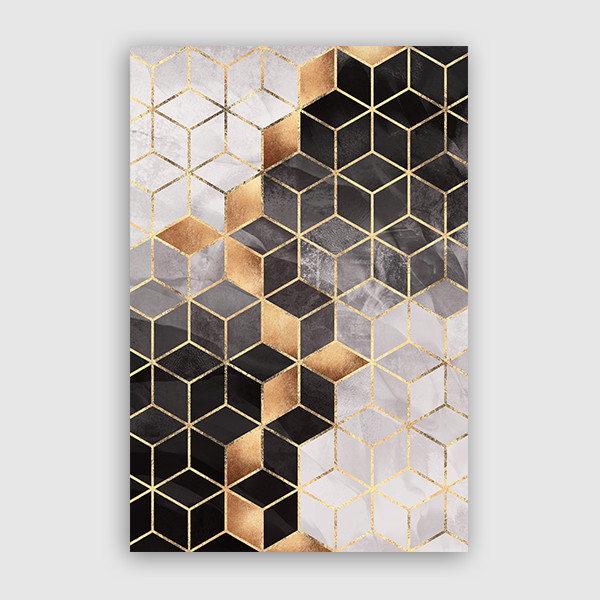 Lukisan Dinding Set - Wall Art - Art Print - Black Gold Plantation