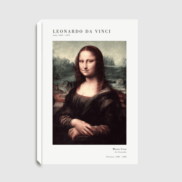 Lukisan Dinding - Canvas - Da Vinci Mona Lisa by Old Masters 
