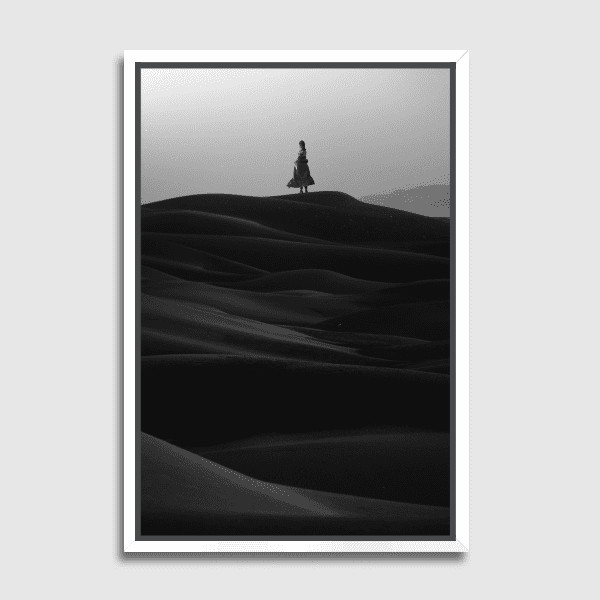 Lukisan Dinding - Canvas - Monochrome Savior by Frank Moth
