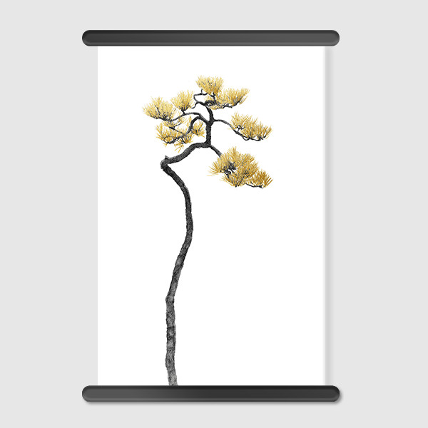 Lukisan Dinding - Canvas - Bonsai Tree 05 by Amini54 